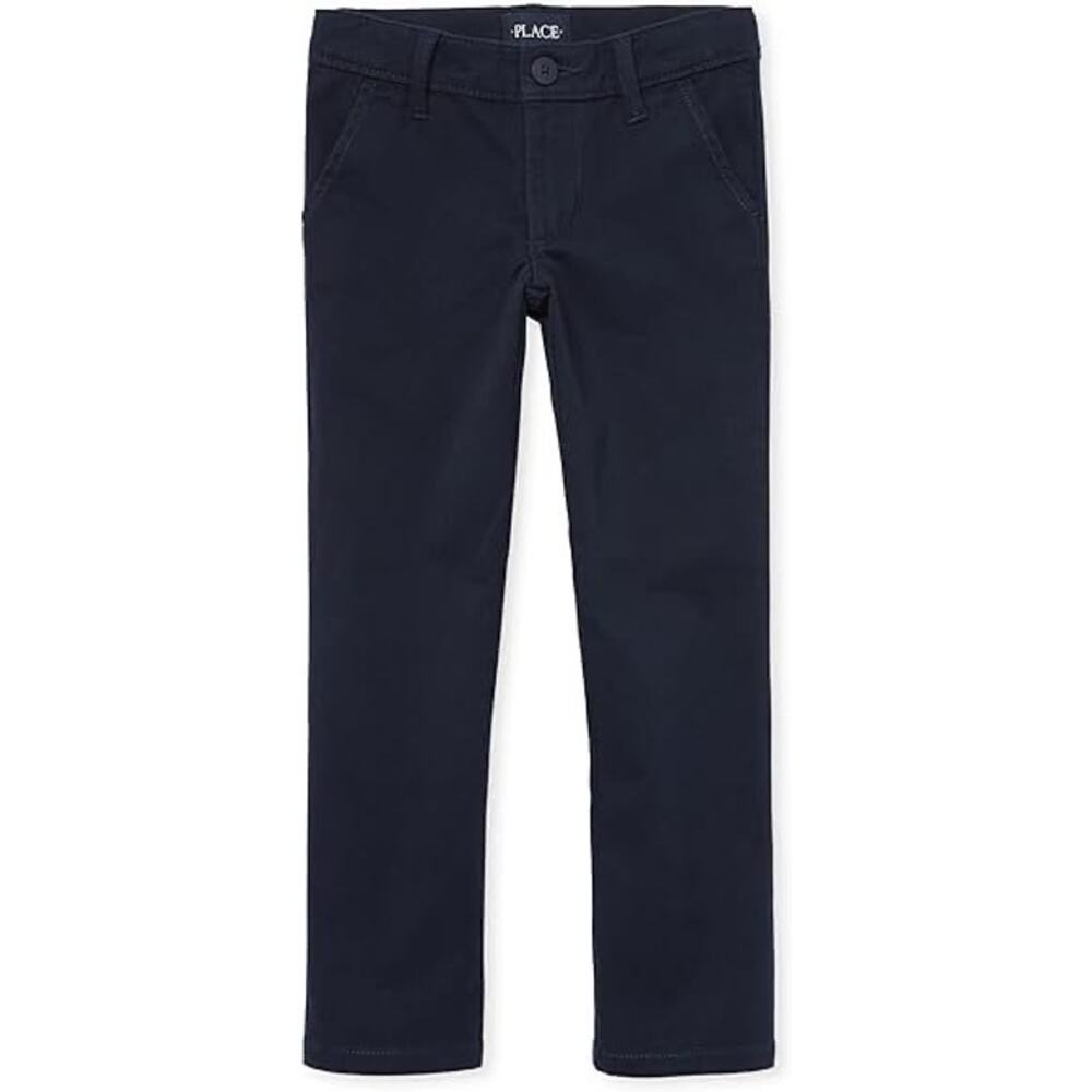 New NWT The Children's Place Girls' Navy Blue Skinny Chino Pants Youth Size 16